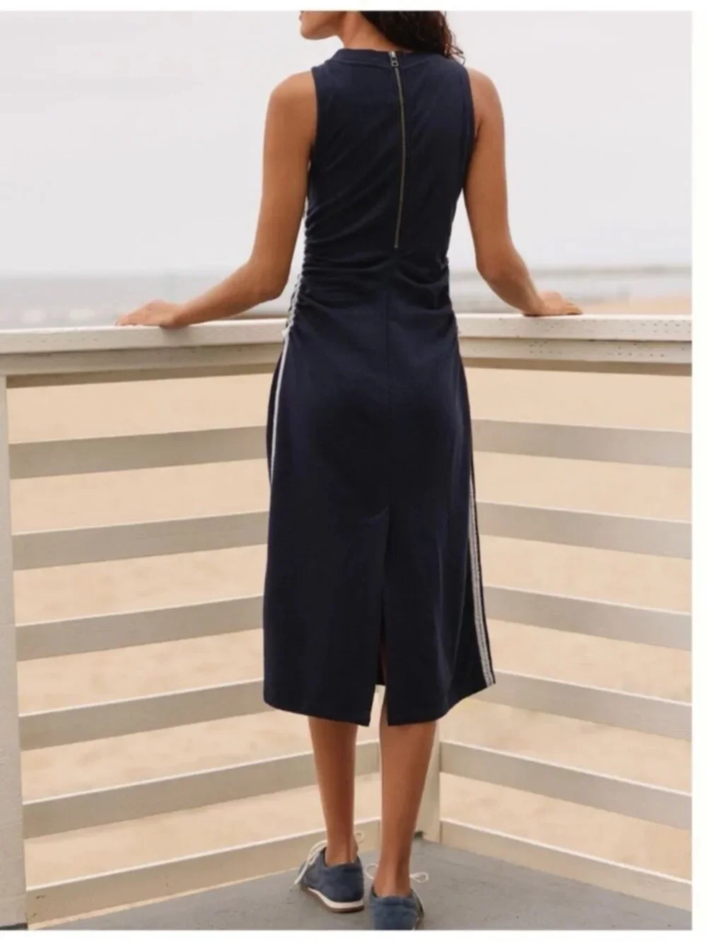 Anthropologie Sleeveless Embroidery Midi Dress Small, Worn Once